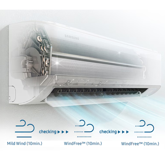 Samsung AC Split 1 1/2 PK Inverter Windfree Neo Lite AI - AR60H13D1LWNSE
